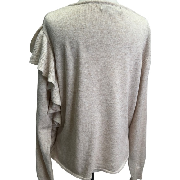 John + Jenn Beige Solid Pullover All Day Wear Sweater Size M - Picture 8 of 12